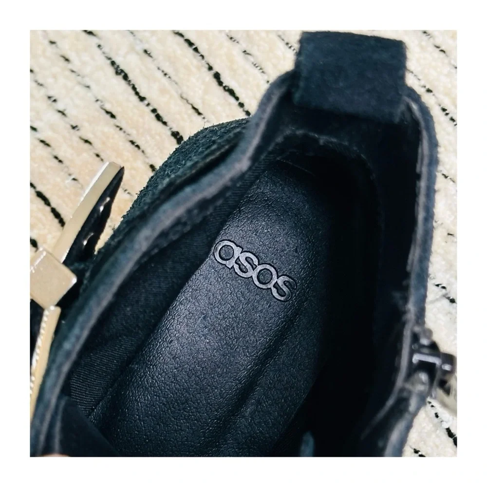 ASOS Rocker And Roller Western Buckle Ankle Boots Size 6. - Picture 8 of 13